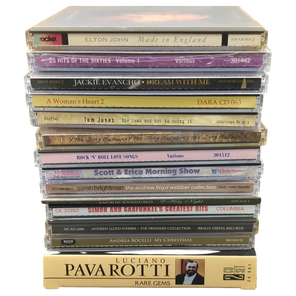 Lot Of 14 Various Artists CDs Elton John Andrew Lloyd Webber Jackie Evancho More